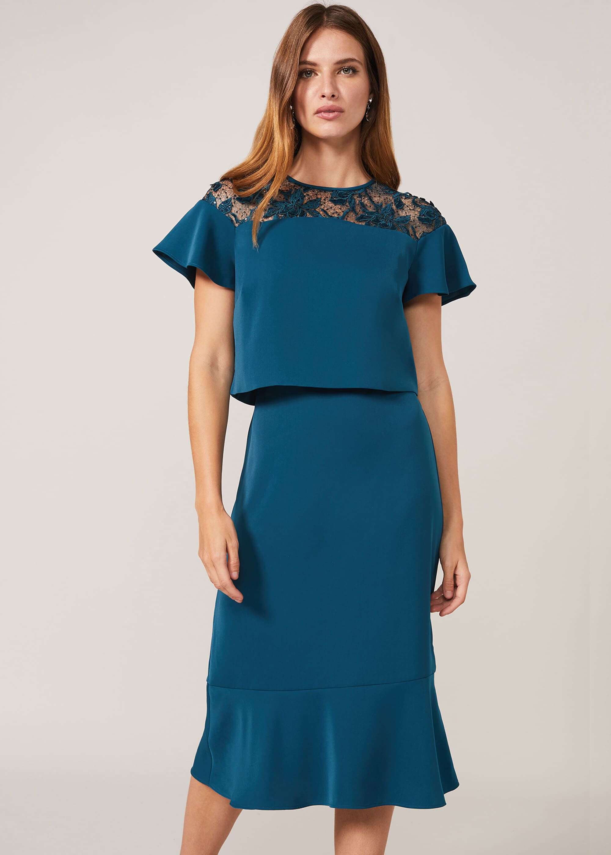 Haidee Double Layer Dress | Phase Eight